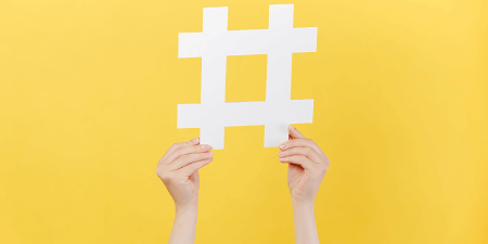 <strong>Hash it out</strong> Tweets containing hashtags are 55% more likely to be retweeted than tweets that do not. <a href="https://www.shutterstock.com/image-photo/cropped-images-female-hands-holding-large-1958604676" rel="noopener" target="_blank"><em>Image by Yurii_Yarema</em></a>