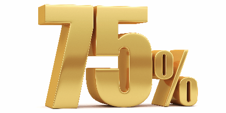 <strong>Beyond the subject line</strong> Your subject line is only one of four elements recipients on your email lists consider before deciding whether to open or delete. Are you ignoring the other 75%? <a href="https://www.shutterstock.com/image-illustration/75-off-on-sale-gold-percent-1845747322" rel="noopener" target="_blank"><em>Image by 3D character</em></a>