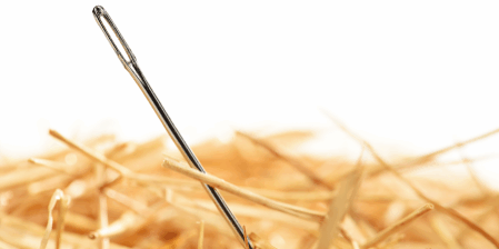 <strong>Needle in a haystack</strong> Breathe new life into a tired cliche by extending or otherwise playing with it. <a href="https://www.shutterstock.com/image-photo/closeup-needle-haystack-isolted-on-white-455618908" rel="noopener" target="_blank"><em>Image by Chones</em></a>